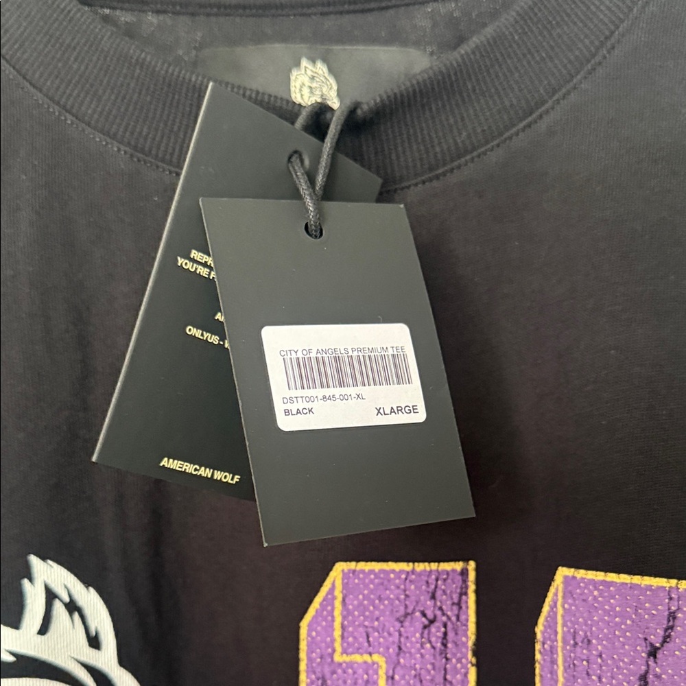 Darc Sport Black Wolves Graphic Tee LA Lakers Edition - Picture 4 of 4